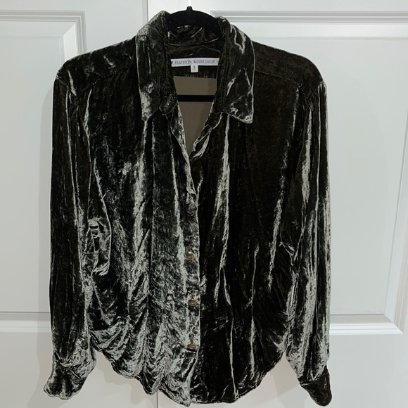 Vintage Velvet blouse Flatiron Workshop NYC